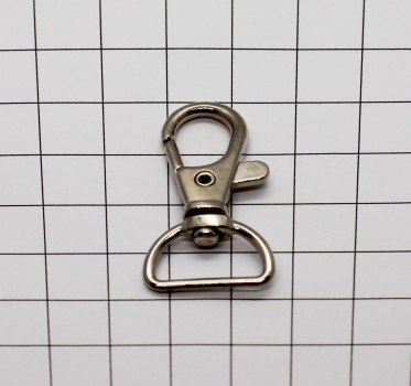 Preview: Karabinerhaken 15 mm silberfarben (1 Stück)